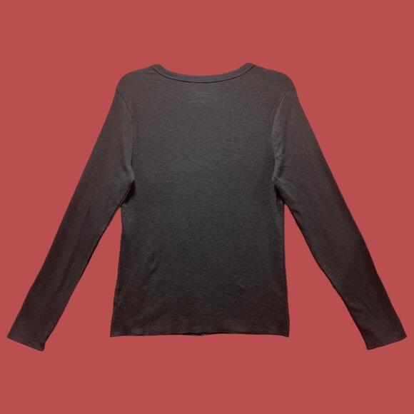 Wild Fable - Women's Long Sleeve Crew Neck T-Shirt - Black - Large - Picture 2 of 13